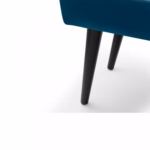 Banqueta Felpa Be Azul - Imagen 5