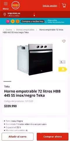 Horno empotrable Teka