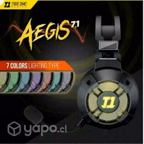 Audifonos Gamer Tier One T1 Aegis 7.1 Pc Mac Ps4 - Imagen 3