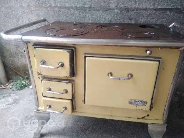 Cocina leña reparada