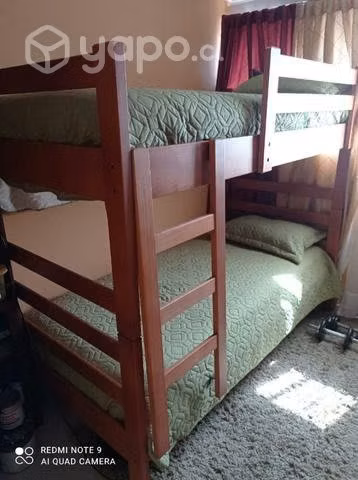 camarote de madera en excelente estado