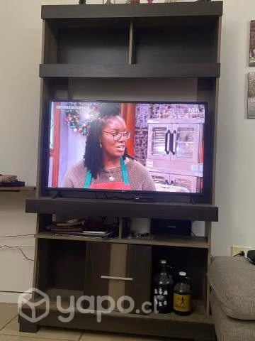 Televisor 43 pulgadas LG más rack con librero