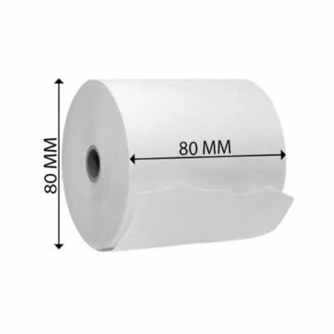 50 Rollos De Papel Térmico 80mm X 80 Mm Boletas