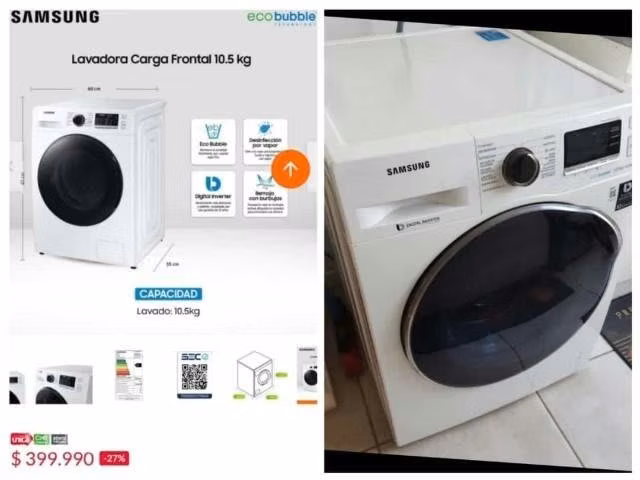 Lavadora y Secadora Samsung