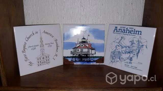 Cerámicas decorativas azulejos pintados a mano