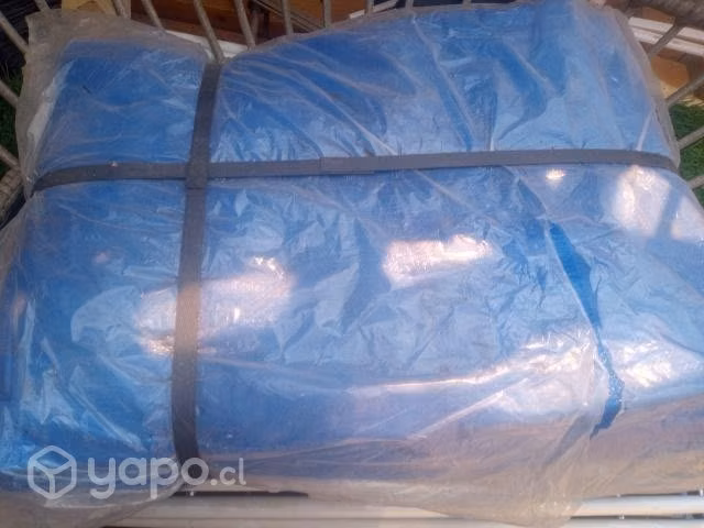 Carpas de PVC impermeable azules nuevas 6x4 mt