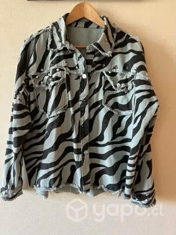 Chaqueta Jeans Animal Print