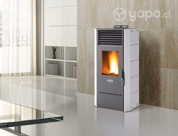 Estufa a Pellet italiana Fair Bio80 con instalacio