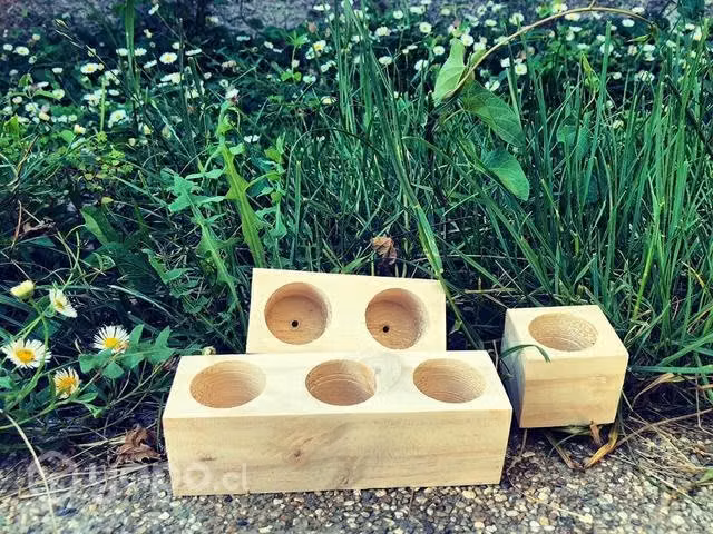 Mini maceta madera