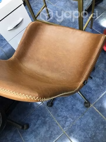 Silla de oficina PU Café - Imagen 3