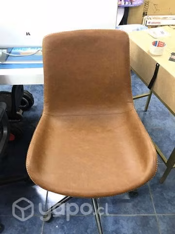 Silla de oficina PU Café - Imagen 2