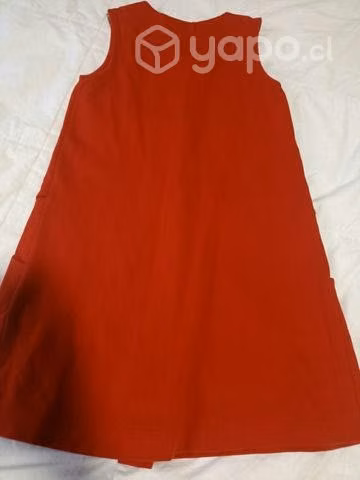 Vestido talla 10 Marca Zara rojo - Imagen 4