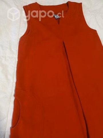 Vestido talla 10 Marca Zara rojo - Imagen 2