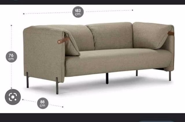 Sofa balham 2 cuerpos tela - beige rosen