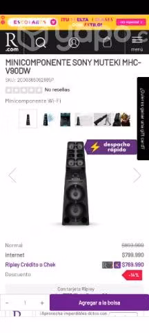 Minicomponente Sony