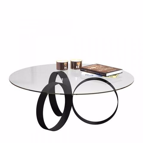 Mesa De Centro Be Vidrio Negra