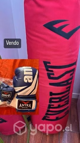 Boxeo saco,guantes y venda