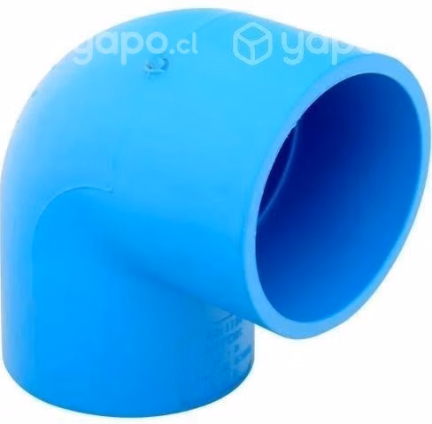 Codo 90° pn10 pvc hidráulico 90mm