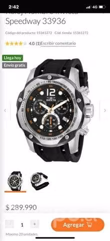 Reloj Invicta Speedway 33936 - Imagen 5