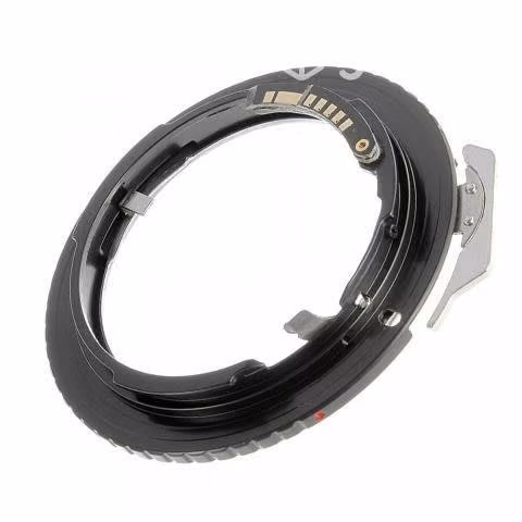 Adaptador lente Nikon AF en cámara Canon con chip