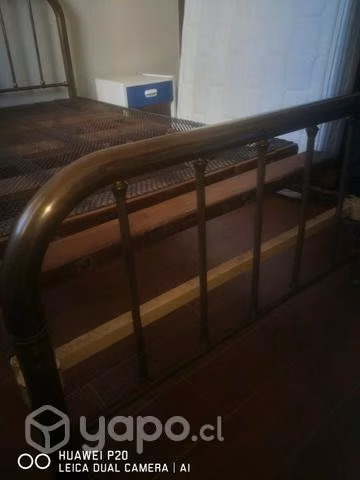 Cama bronce 1-1/2 plaza