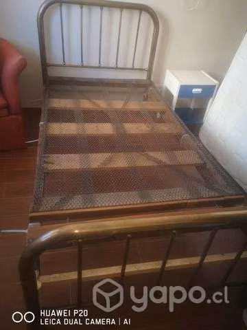 Cama bronce 1-1/2 plaza