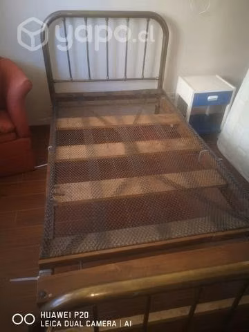 Cama bronce 1-1/2 plaza