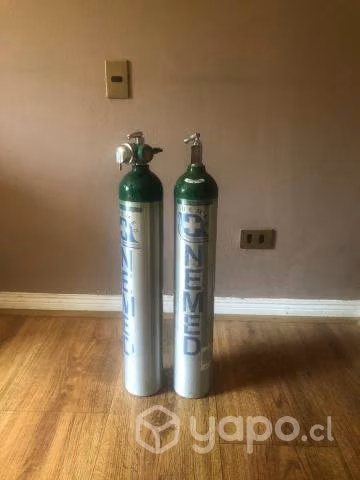 Cilindro de oxigeno con regulador