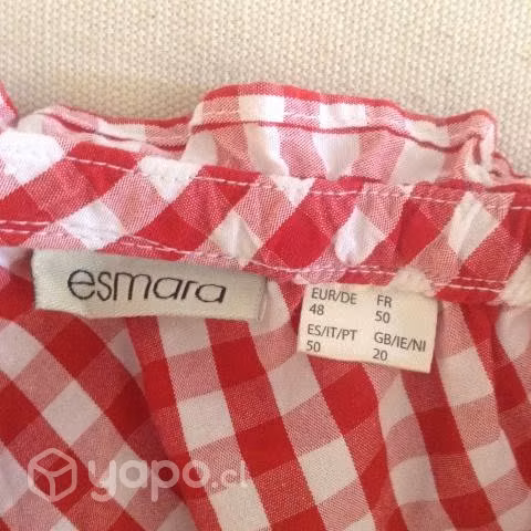 Blusa Juvenil Mujer Cuadrille, Leñadora Hombros de