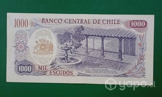 Billete chileno 1000 Escudos