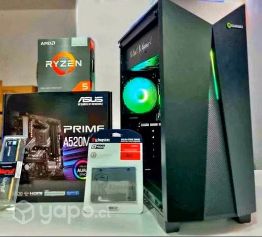 Pc gamer NUEVO Ryzen 5600G 16gb ram ddr4 526gb ssd
