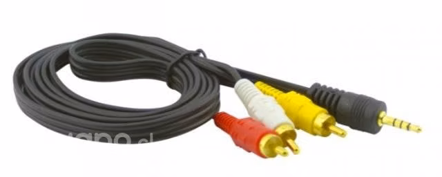 Cable RCA 3X1 Plug Dorado, Cable 150cm, RCA X 1 Pl - Imagen 2