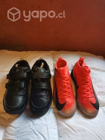 Zapatos de colegio + zapatillas baby football 33
