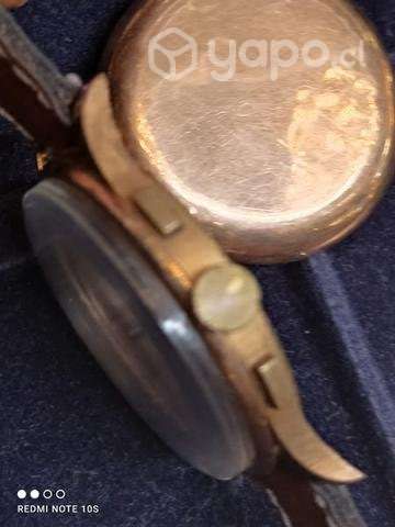 Antiguo reloj cronógrafo Rulon Suizo Oro funciona - Imagen 6