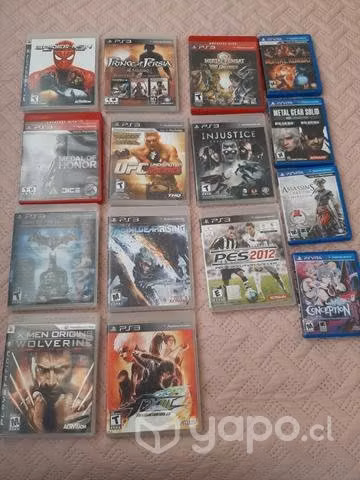 Juegos play3, psvita y una tv