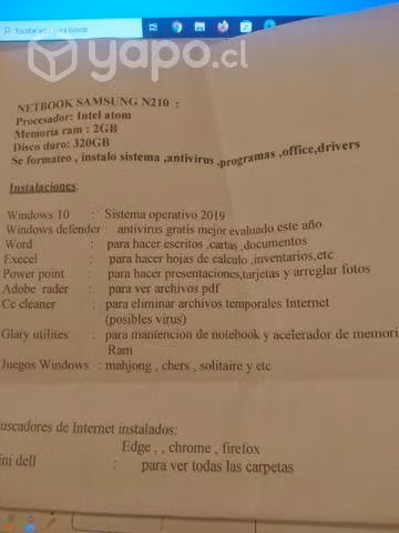 Netbook Samsung N210 - Imagen 3