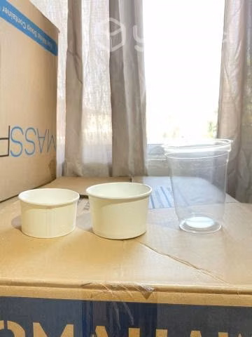 Vasos polipapel y plásticos para helados y jugos