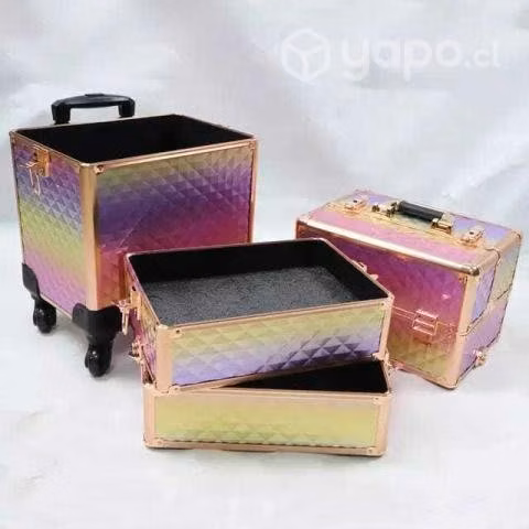 Maleta de manicure y maquillaje 4 cuerpos
