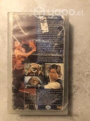 Vhs star wars, el retorno del jedi y el imperio co
