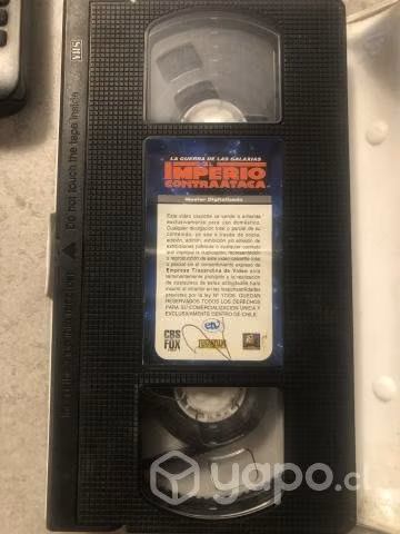 Vhs star wars, el retorno del jedi y el imperio co