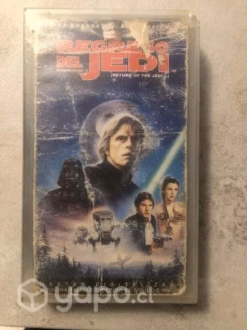 Vhs star wars, el retorno del jedi y el imperio co