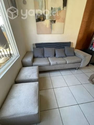 Muebles beige con gris
