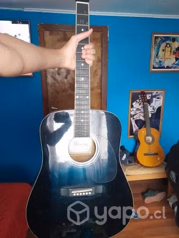 Guitarra electro acústica Mercury negra
