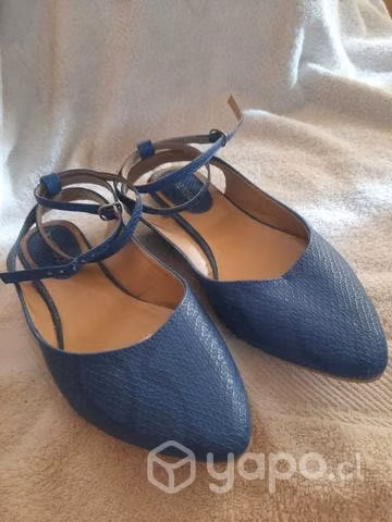 Zapatos chapulinas color azul