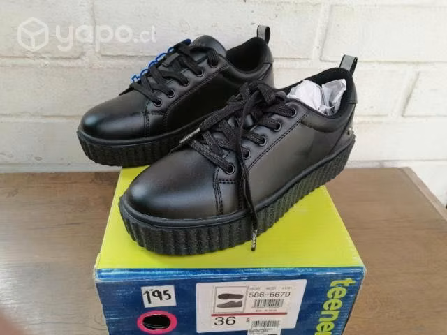 Zapato escolar de niña Teener plataforma nuevos - Imagen 4