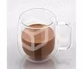 Pack 2 Tazas Doble Pared Vidrio 250ml Cafe Te Capu - Imagen 2