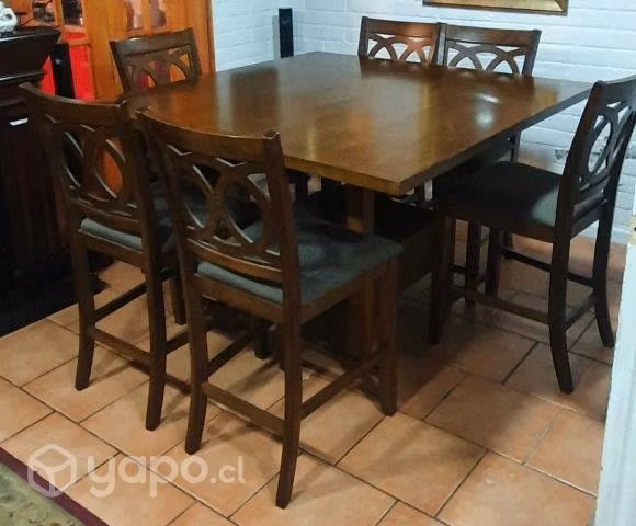 Comedor Cic con 6 Sillas Modelo Mónaco casi nuevo