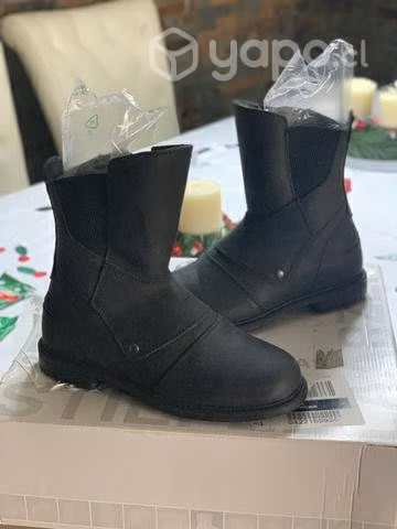 Bota para moto de mujer, de cuero, marca BMW