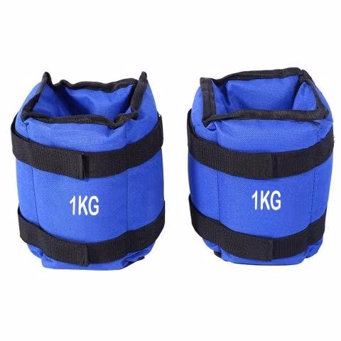 Pesas Deportivas Para Tobillos Y Muñeca 2 KG Azul
