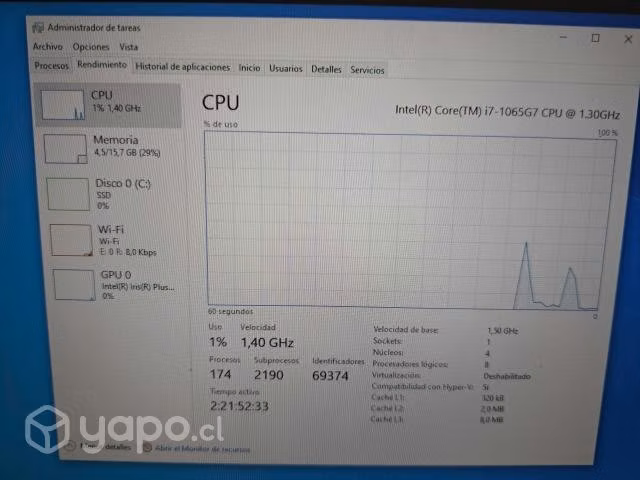 Notebook lenovo yoga i7 décima generacion